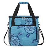 Turtle Pattern Art Coffee Maker Carrying Bag for Keurig K-Mini or K-Mini Plus Storage Portable Coffee Maker Travel Bag -  Shoblo