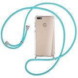 Práctico collar para teléfono móvil que incluye un estuche con refuerzo antichoque perfectamente ajustado para su smartphone Huawei P9 Lite mini (SLA-L02, L03, L22 / 5.0" Display) | Huawei Y6 Pro 2017 (5.0" Display)