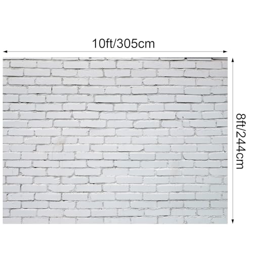 VitalCozy fondo de pared ladrillo 10x8 ft poliéster miniatura 2