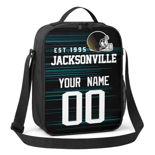 Image of Jacksonville Lunch Bag Custom Name and Number Personalized Gifts
