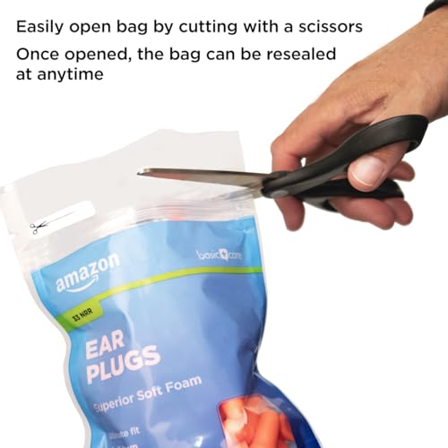 Amazon Basic Care 70356AB Soft Foam Earplugs, 100 Count  thumb #1