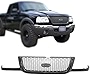 PERFIT LINER New Replacement Parts Front Black gray Grille Grill With Argent Mesh Compatible With FORD 2001 2002 2003 Ranger Pickup Truck Fits FO1200395 3L5Z8200BA