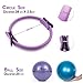 lifairea Pilates Ring Set for Women, Home Workout Pilates Equipment with Resistance Bands, 14'' Magic Circle, Mini Ball, Pilates Starter Kit for Strength, Toning and Flexibility
