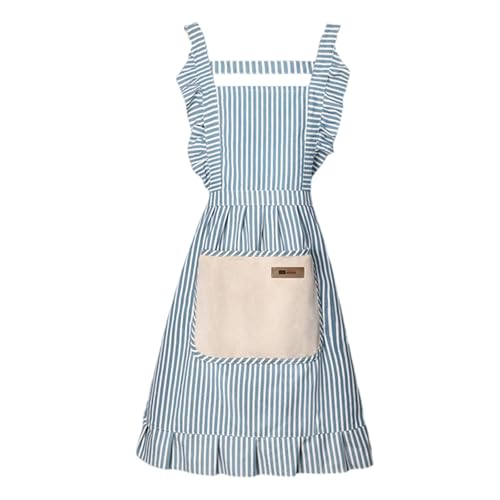 XINGLIDA Cocina Delantal Estilos De Lino Algodón Bolsillo Funcional Para Hornear Ropa Protectora Corbata Ajustable Para Hornear
