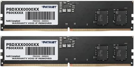 Patriot Memory Signature DDR5 RAM 16GB (2X8GB) 5600MHz CL46 UDIMM Desktop Memory Kit - PSD532G5600K RAM
