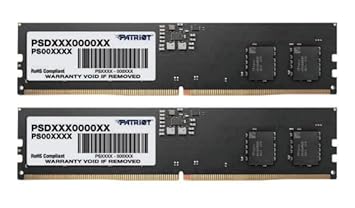 Patriot Memory Signature DDR5 RAM 16GB (2X8GB) 5600MHz CL46 UDIMM Desktop Memory Kit - PSD532G5600K