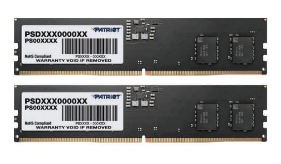 Patriot Memory Signature DDR5 RAM 16GB (2X8GB) 5600MHz CL46 UDIMM Kit de memoria de escritorio - PSD532G5600K