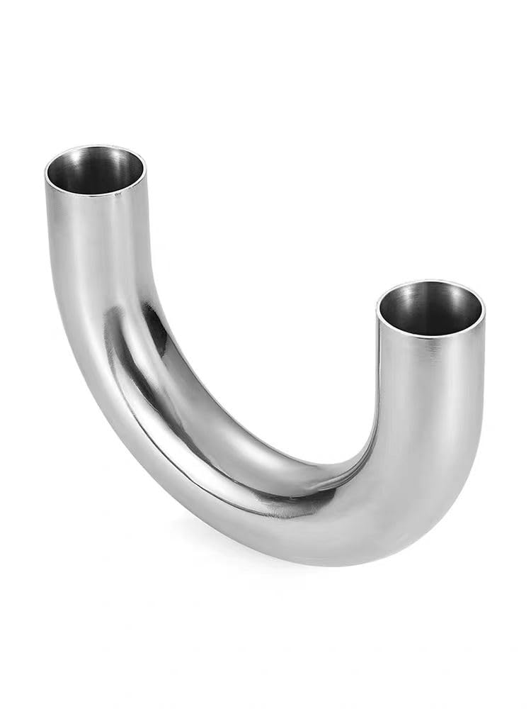 Conector de tubería de Acero Inoxidable SUS304 con Soldadura a Tope de 45 mm de diámetro Exterior y curvatura de 180 Grados