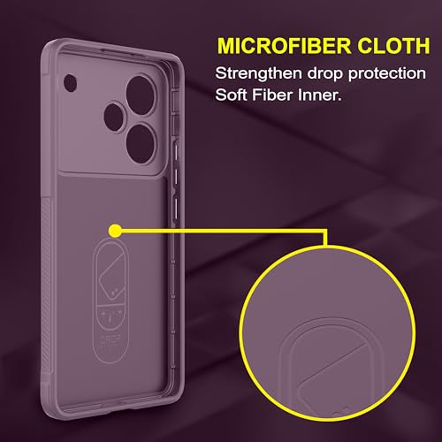 Image of Zapcase Back Case Cover for Realme P4 Pro 5G | Compatible for Realme P4 Pro 5G Back Cover | Liquid Silicon Magic Case with Camera Protection | Lavender