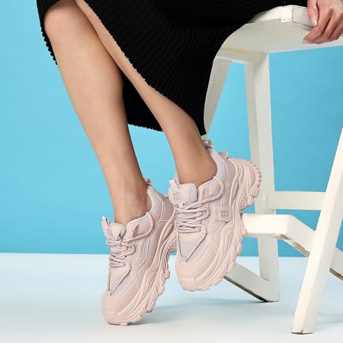 Image of CASSIEY Chunky Sneakers for Women | Lightweight & Comfortable | Gymwear & Casual Outfits