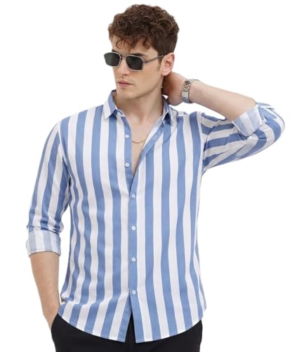 Image of U-Turn Casual Shirt for Men || Shirt for Men Stylish || Men Stylish Shirt || Men Printed Striped Shirt
