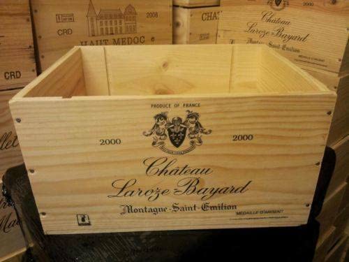 Wooden Wine Box Crate ~ 6 Bottle French, Reclaimed ~ Storage, Planter, Hamper, Wedding, Vintage, Shabby Chic, Retro. (1)