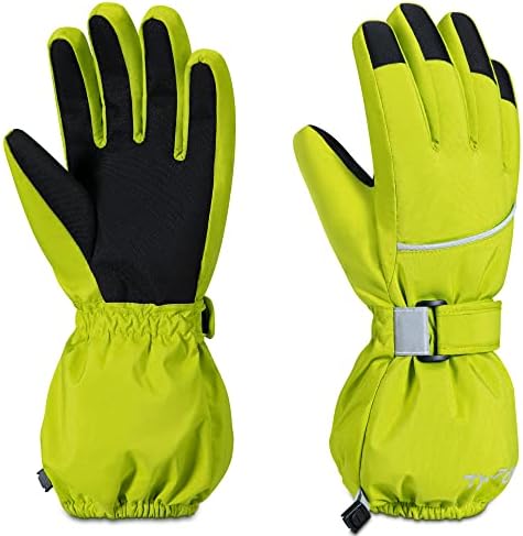 Thxtoms Kids Warm Gloves Winter Waterproof Snow Gloves for Ourdoor Sports, Toddler Bulky Ski Gloves for Boys Girls