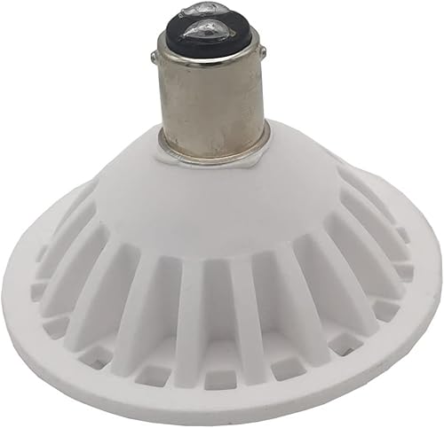 Miniatura 2 de QLEE Foco LED Ar70 Ba15d de 7 W Ac Dc 12 V Base 3000 K Blanco Cálido Reflector Luz Halógena 60 W Bombilla de repuesto para interiores y exteriores,