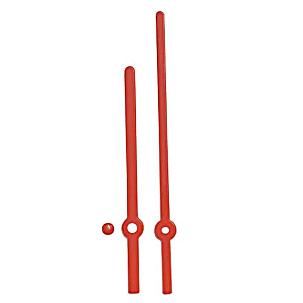 Dans Clock Shop Red Replacement Plastic Press Fit Clock Hands Compatible With Chinese Quartz Mechanism Diy Repair 120Mm
