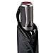 LifeTek Traveler 45 FX2 Windproof Travel Umbrella, Automatic Open Close, Compact for Rain and Sun, Fits in Purse or Backpack, Strong Lightweight Durable Frame, UV Protection, Small and Portable Black