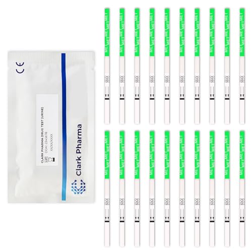 20 x Methamphetamin-Drogenteststreifen | Testet Urin auf Methamphetamin | Crystal-Meth-Drogentest-Kit