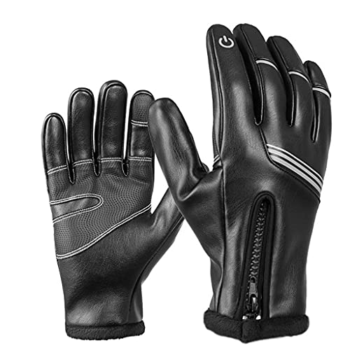 Kalttoy Guantes de invierno cálidos para deportes al aire libre para pantalla táctil, antideslizantes, para clima frío