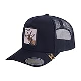 HAVINA PRO CAPS Embroidered The Goat Five Panel Trucker Hat Black T5-BTC-B-S8