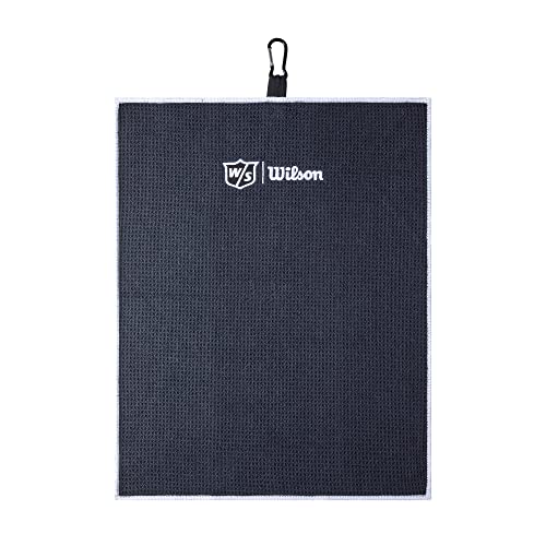 Wilson Staff Unisex Golf-Towel, Triple Folded, TRI FOLD, Microfibre, Black, One size fits all, WGA9000102 - 4