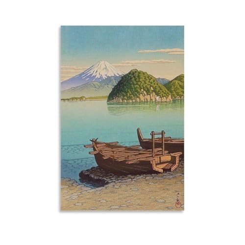 川瀬巴水 日本の浮世絵画家、版画ポスター (105) キャンバス 芸術 壁アート 画像 印刷 現代 寝室 装飾 ホームワーク24x36inch(60x90cm)