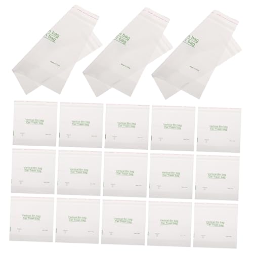 TIDTALEO 40Pcs Car Trash Bags Self Adhesive Disposable Vomit Bags for Vehicle Interior Leak Small Waste Pouches Easy Installation for Travel and Cleanliness