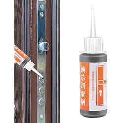 Lock Lubricante Spray Grafito,Grasa para bisagras de puertas | Lock Grease Grafito líquido, aceite lubricante de larga duración para cerraduras, bisagras y puertas corredizas Leryveo