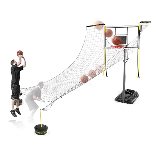 Basketball Return Attachment with Net and Rebounder