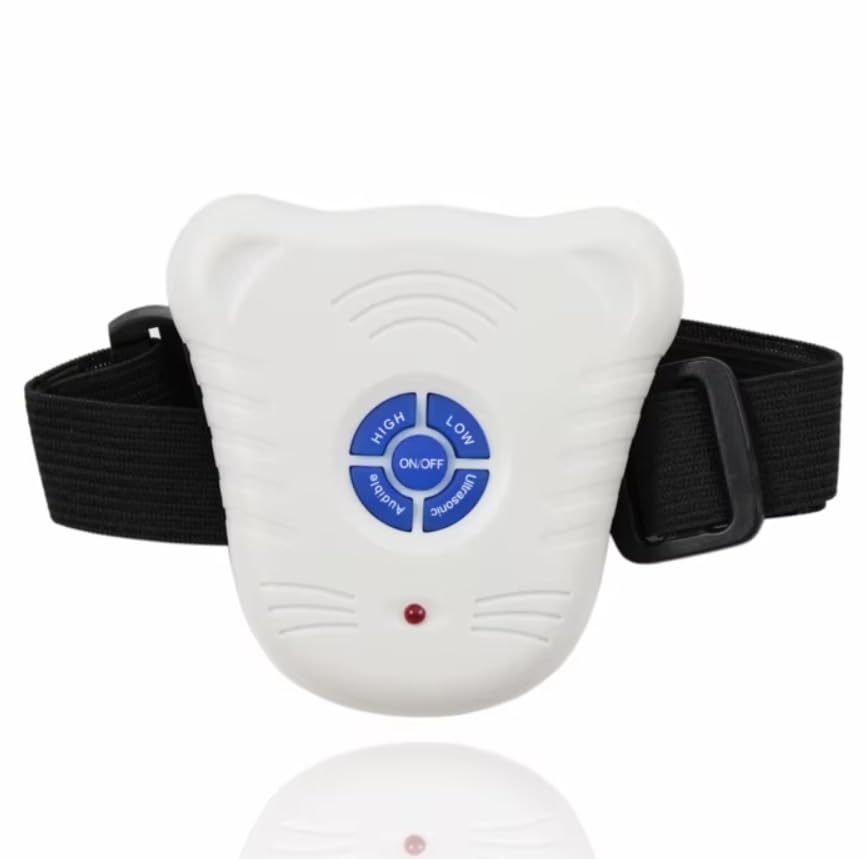 Collare di controllo a ultrasuoni per cani, anti-abbaiamento, anti-urto, per addestramento umanizzato