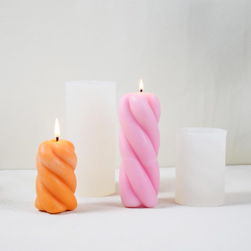 Silikonowa forma do świec, Silicone Candle Making Mold for Geometry Supplies Art Craft Home Decor(2pcs set)