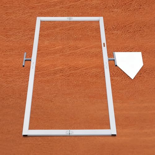 Lbraxyi Batter's Box Template, Aluminum, Foldable, Heavy-Duty, for Baseball and Softball Field, Coaching Accessory (3 x 7 Feet) by Lbraxyi - Image 3