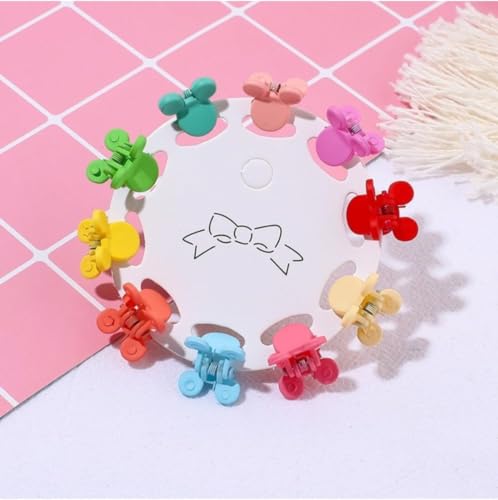 Image of Mini Claw Hair Clips for Baby Girls & Kids 6 design- (60Pcs Mixed Color)