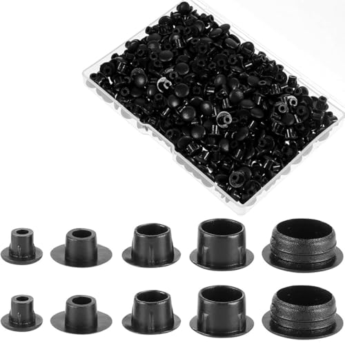 JYNXOR 200 pcs Cache Trou Bouchon Plastique, Bouchons Cache-Trou en Plastique, Cache Trou Meuble...