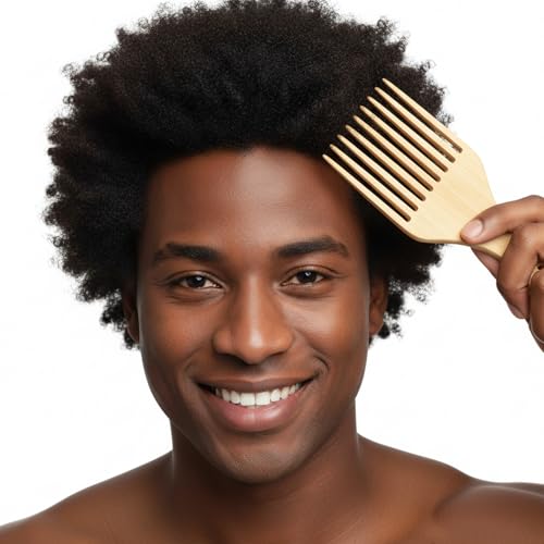 Peines de Bambú para Cabello Afro 2 piezas miniatura 2