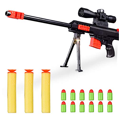 Toy Guns for Kids, Military Combat Barrett Sniper Rifle, Children Outdoor CS Soft Bullet Toy Sniper Rifle,Toy Shot Gun for Boys