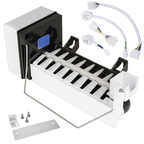 Upgraded 4317943 Refrigerator Ice Maker Assembly for Whirlpool Kenmore Maytag KitchenAid Ice Maker Replacement 626636 4210317 4211173 4317943R 2-Year Warranty