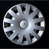 Wheeltrims Set de 4 tapacubos nuevos para Citroen C3 / C1 / C2 / C4 / C5 / C8 / Nemo/Berlingo/Xsara Picasso con Llantas Originales de 15''