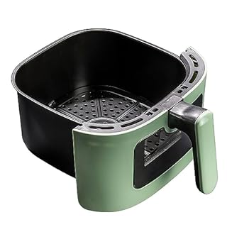 Tognana Iridea, Friggitrice ad aria 5,5 L con contenitore e griglia antiaderente e display digitale, verde salvia