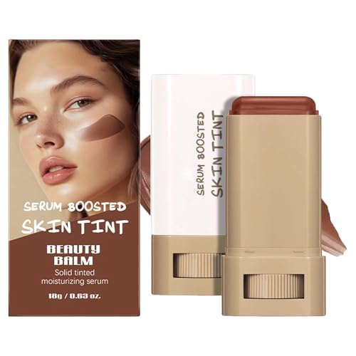 Foundation Stick Beauty Balm Serum Boosted Skin Tint, fest getönter feuchtigkeitsspendender Serum Contour Stick Foundation Face Stick für Frauen, Make-up mit natürlichem Finish (2#, 18g)