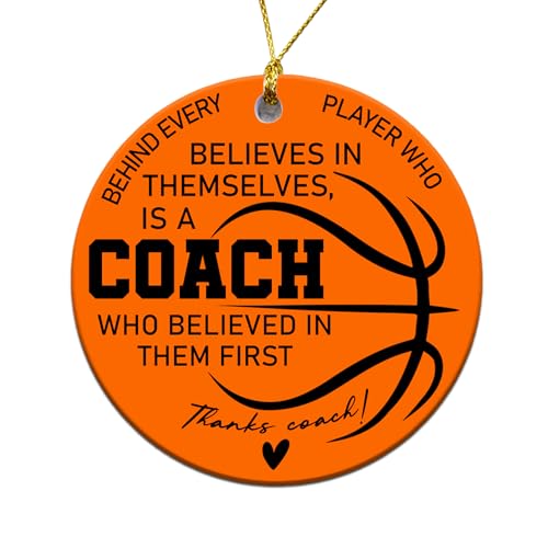 MEDROC Basketball Coach Ornament - for Christmas Tree Decor