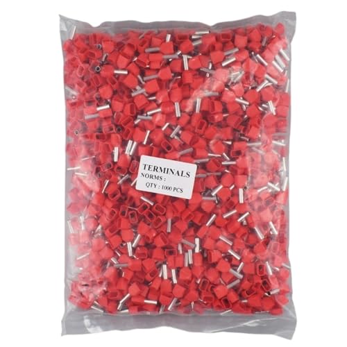 TE0508?? TE1508 TE2508 �Ǐ󈳒��[�q �d���≏�^�[�~�l�[�^�[�u���b�N �R�[�h�G���h�R�l�N�^ �����[�q(Red,TE16-14-200PCS)