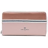 ♕ PERFEKT FÜR JEDEN TAG: Der schicke Damen Geldbeutel hat durch die Maße L 19cm x H 10cm x B 2cm die perfekte Größe für deine Handtasche oder kleinen Rucksack. Ein echter Hingucker beim Bezahlen.