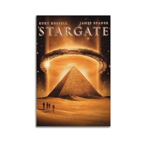 XUWSEWNE Stargate 1994 Poster mural vintage sur toile - Impression artistique de musique et de films - Peinture décorative pour salon, chambre à coucher - 20 x 30 cm - Style sans cadre