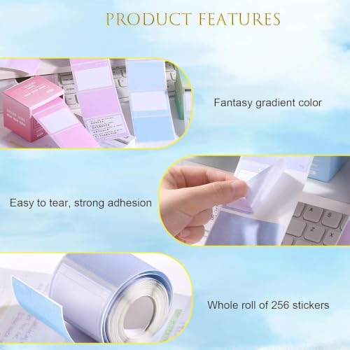 Image of Sticky Notes Dispenser Cube with 512 Self Adhesive Memo Sheets (1.8 x 2.5 Inch) | Pull-Out Sticky Note Pad for Office, School & Home | Cute Desk Memo Note Holder for Reminders, Pack of 1