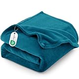CozyLux Kuscheldecke Flauschig Decke 150x200 - XL Flanell Kuscheldecke 150x200, Weiche Sofa Decke, Warme Fleecedecke Wohndecke für 4 Jahreszeiten, Leicht Sofa Überwurf, Blanket 150x200 cm, Türkis