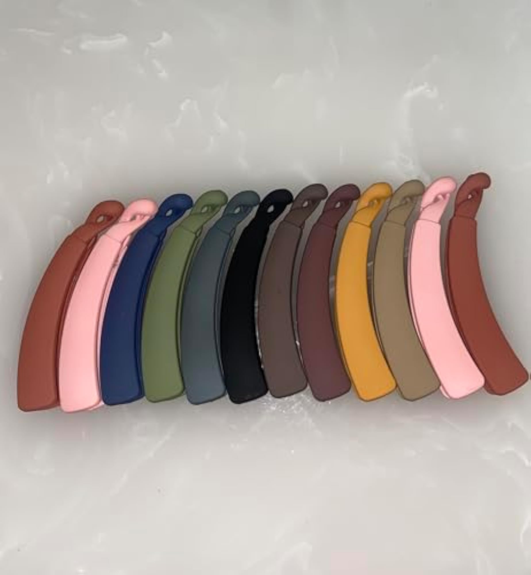 Sparkle Your Way Matte Multicolour Banana Clips, Hair Accessories