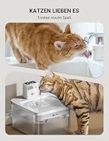 DownyPaws 2.5L Katzenbrunnen Kabellos, Trinkbrunnen für Katze, Weiß – Ansicht 7