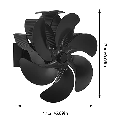 Fogão a lenha Ventilador alimentado por calor | fogão a lenha 6 lâminas - lareira silencioso suspens