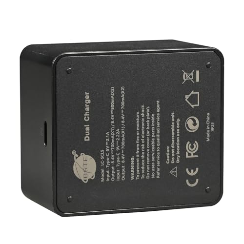 Cargador compatible con Leica BP-SCL5 DSTE LC-SCL5 dual USB para cámaras M10P y M10 3