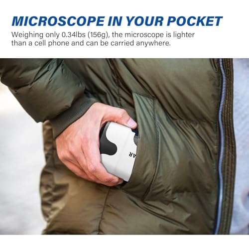 LAKWAR Portable Digital Microscope for Kids & Adults, 200~1000X Pocket Handheld Microscope with Slide Kit, Photo and Video Capture with 2’’ HD Screen and 32G Micro SD Card
